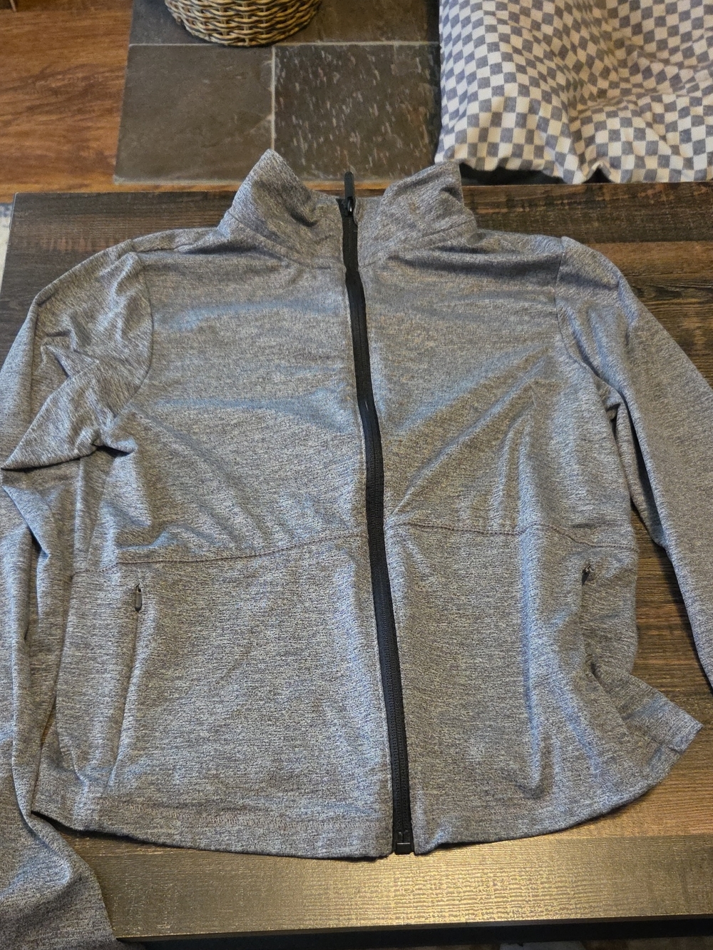 all in motion Gray Full-Zip Active Jacket